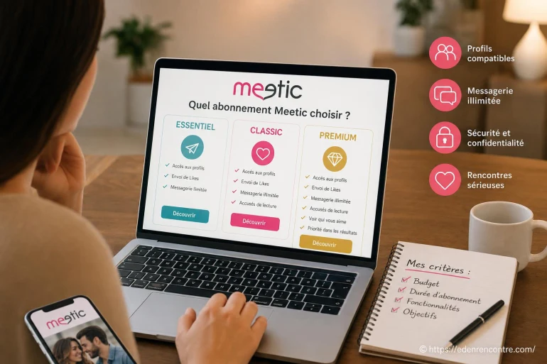 Quel abonnement Meetic choisir pour réussir vos rencontres en ligne ?