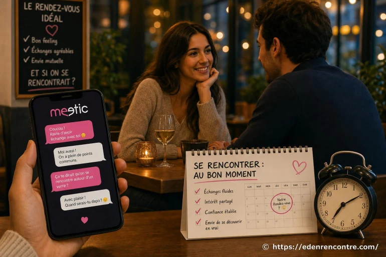 Quand se rencontrer après avoir échangé sur Meetic ?