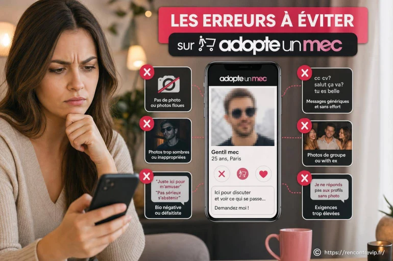Les erreurs à éviter sur Adopte un Mec pour réussir ses rencontres