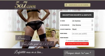 5a7 : avis sur le site de rencontre adultère discret