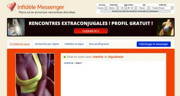 Infidele Messenger : avis sur le tchat adultère discret