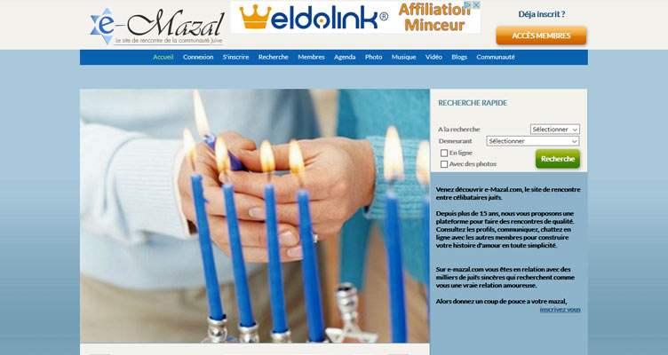 e-Mazal : avis sur le site de rencontre pour célibataires juifs